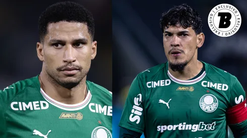 Murilo e Gustavo Gómez vivem boa fase no Palmeiras – Fotos: Marcello Zambrana/AGIF e Ettore Chiereguini/AGIF
