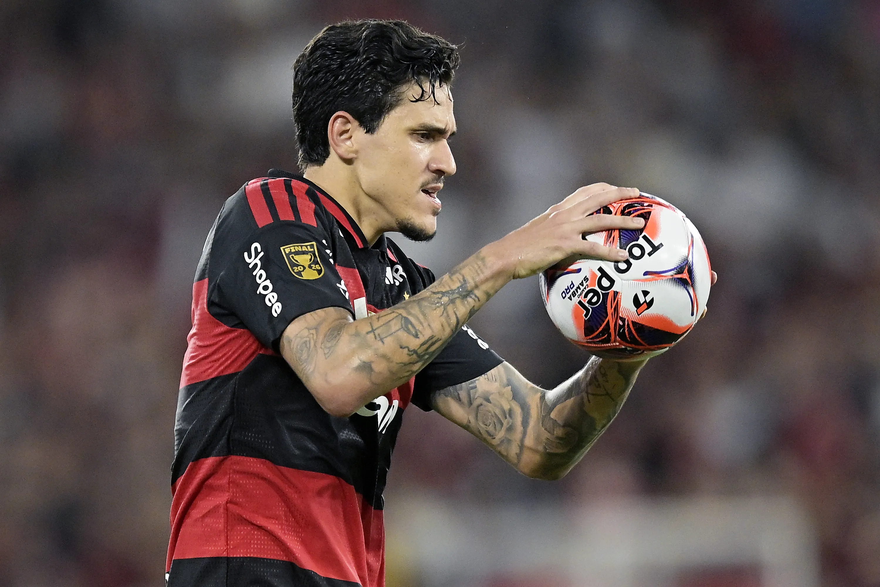 Pedro é o único centroavante de origem no Flamengo. Foto: Alexandre Loureiro/AGIF