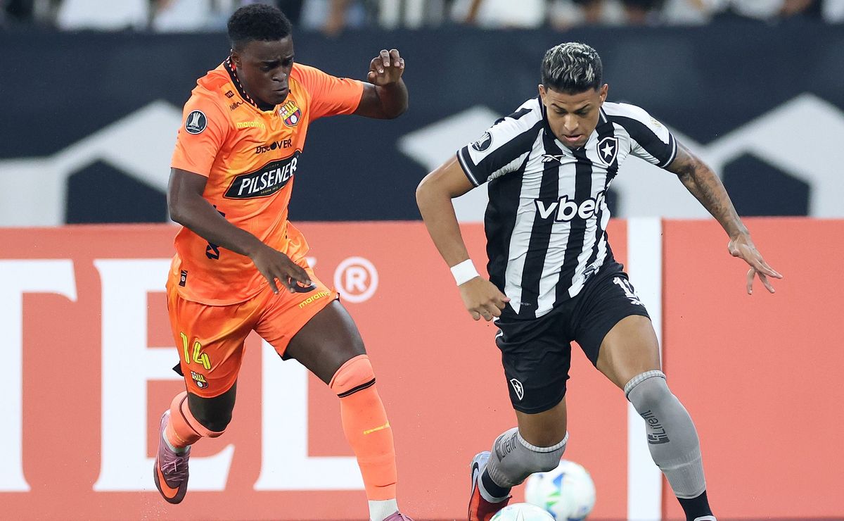 Botafogo leva gol cedo e começa duelo contra o Barcelona-EQU em desvantagem na Pré-Libertadores