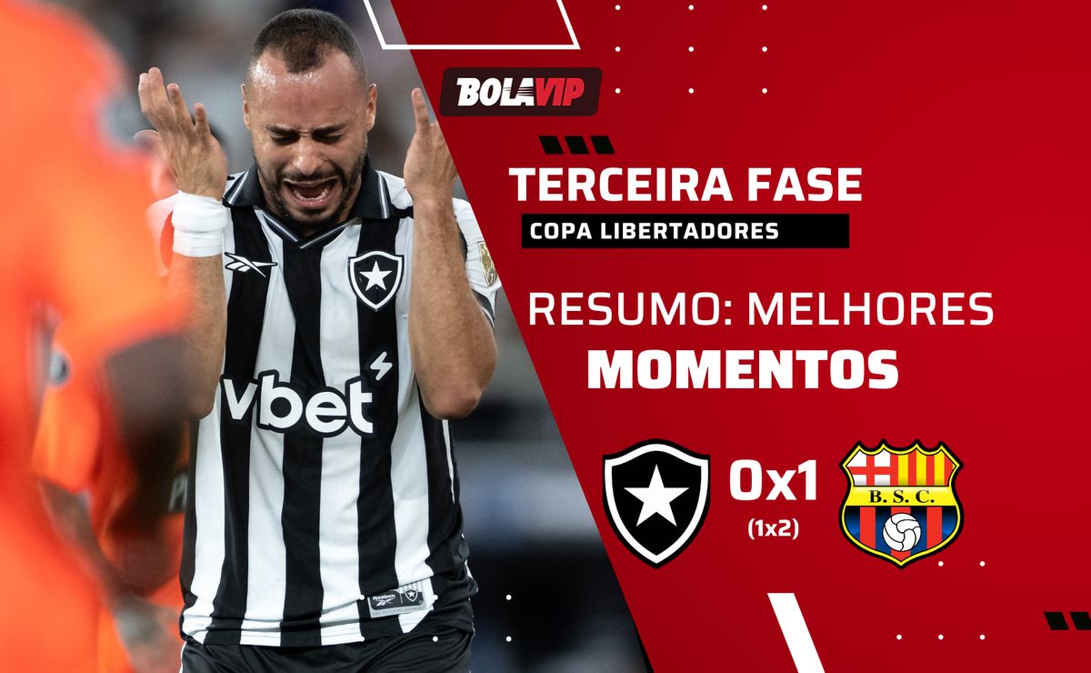 Botafogo 0 x 1 Barcelona SC: resumo completo da eliminação do Glorioso na Copa Libertadores
