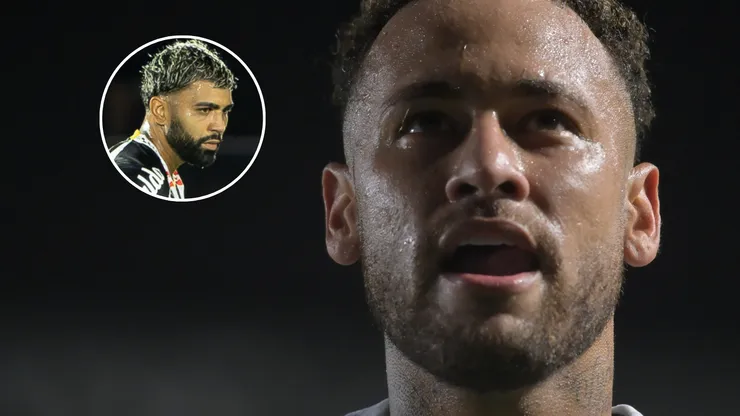 Gabigol faz campanha por Neymar na Seleção. FotoxFoto: Gabigol (Joisel Amaral/AGIF); Neymar (Jota Erre/AGIF)