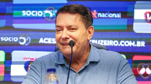  – Pedro Lourenco o Pedrinho dono do Cruzeiro durante  coletiva
