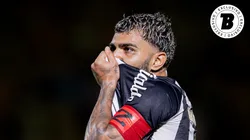 Gabriel comemorando gol de empate no interior paulista