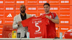 Villagra (ao lado de Fabinho Soldado) vem recebendo poucas oportunidades