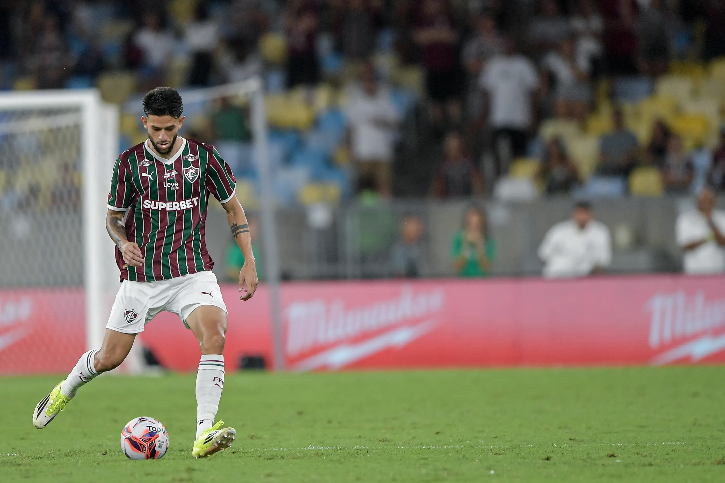 Jemmes durante partida pelo Fluminense. Foto: Thiago Ribeiro/AGIF