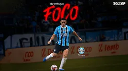 Trajetória em Foco sobre Noriega, do Grêmio - Foto: Maxi Franzoi/AGIF