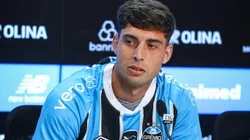 Nardoni durante apresentação no Grêmio - FOTO: LUCAS UEBEL/GREMIO FBPA