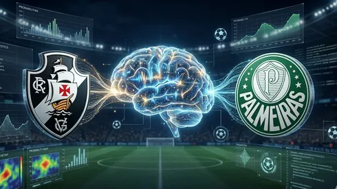 Vasco x Palmeiras. Foto: Gerada por IA/Gemini
