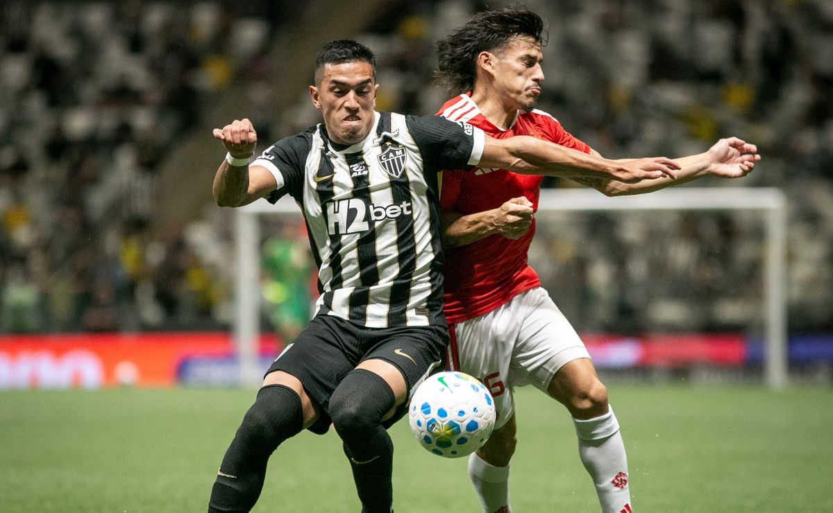 Atlético-MG vence o Internacional com gol relâmpago de Cuello e garante resultado no Brasileirão