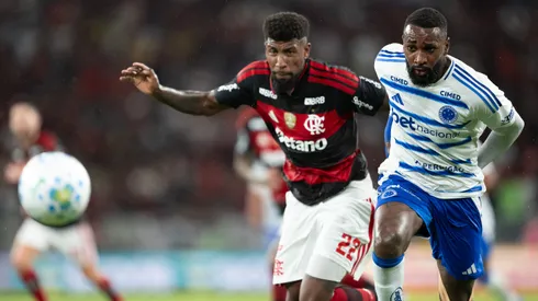 Gerson jogador do Cruzeiro durante partida contra o Flamengo. Foto: Jorge Rodrigues/AGIF
