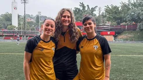 Maricel Pereyra, Camila Barbosa e Vanina Preininger – Foto: Giovanna Bastos/São Paulo FC
