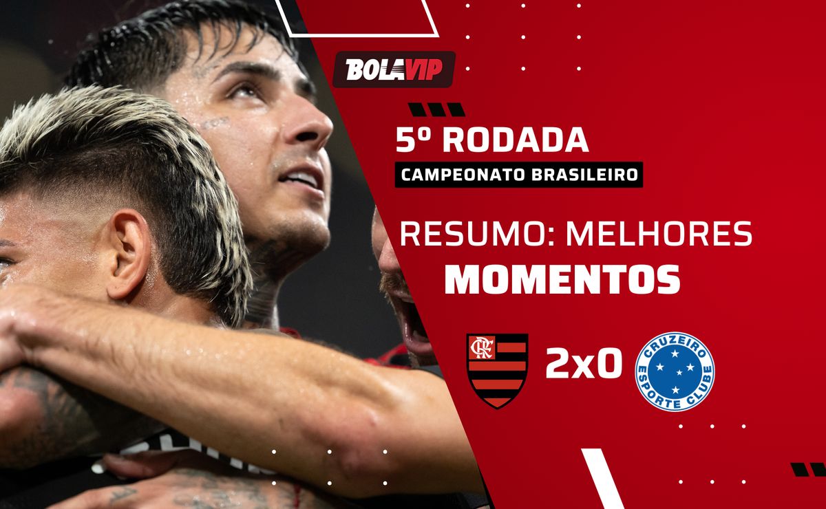 Flamengo 2 x 0 Cruzeiro: resumo completo com gols de Pedro e Carrascal pelo Brasileirão