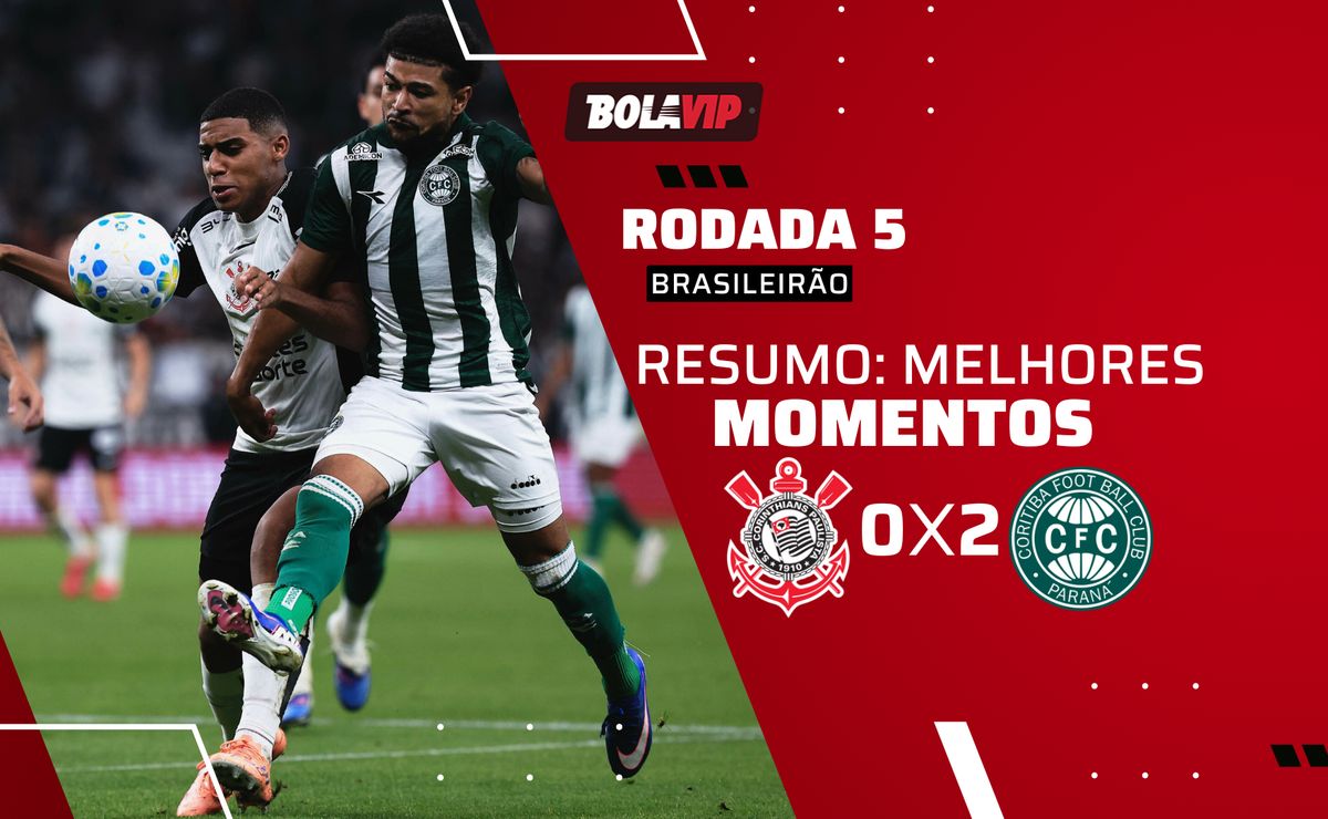 Corinthians 0 x 2 Coritiba: resumo completo do jogo pelo Brasileirão 2026
