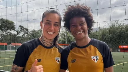 Karla Alves Robinha em treino do São Paulo