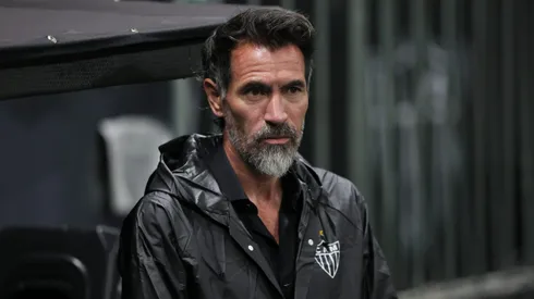Eduardo Dominguez tecnico do Atletico durante partida contra o Internacional no estadio Arena MRV pelo campeonato Brasileiro A 2026. 

