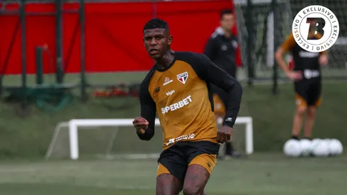 Arboleda treinando no CT – Foto: Anuar Sayed / São Paulo FC
