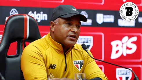 Roger Machado durante sua apresentação no São Paulo. Foto: Rubens Chiri/São Paulo FC
