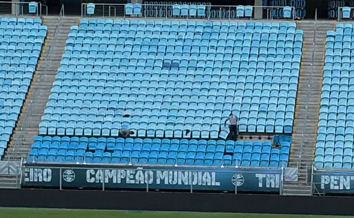 Arena do Grêmio inicia nova fase com chegada de cadeiras