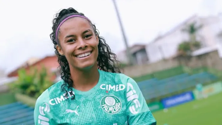 Emily em treino das Palestrinas - Foto: Paloma Cassiano/Palmeiras