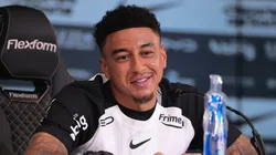 Jesse Lingard fala com a imprensa durante sua apresentacao como novo jogador do corinthians antes de partida contra o Coritiba no estadio Arena Corinthians pelo campeonato Brasileiro A 2026. Foto: Ettore Chiereguini/AGIF