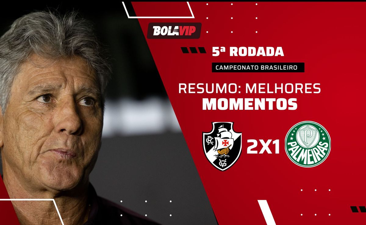 Vasco 2 x 1 Palmeiras: resumo completo da vitória vascaína pelo Brasileirão