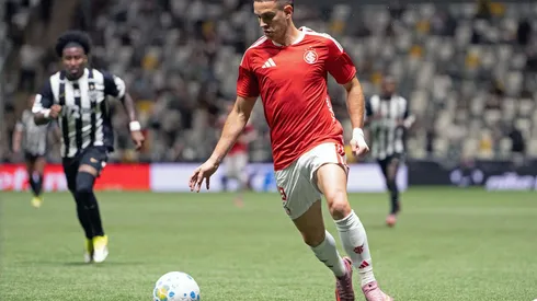 Rafael Borré (Internacional) durante jogo contra o Atlético-MG, no dia 11.03.2026. Foto: APS / Alamy