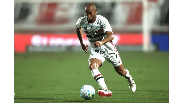 Lucas Moura (São Paulo) durante jogo contra a Chapecoense, no dia 12.03.2026. Foto: Marcello Zambrana / Alamy