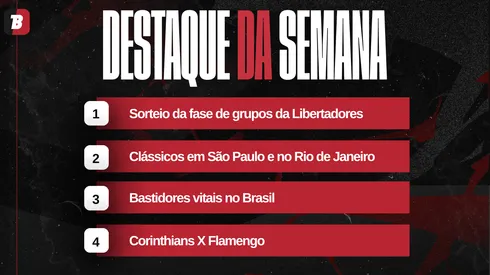 Confira a agenda da semana.