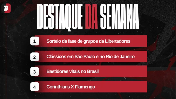 Confira a agenda da semana.