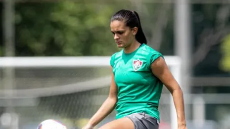 Gaby Louvain, atacante do Fluminense, em treino