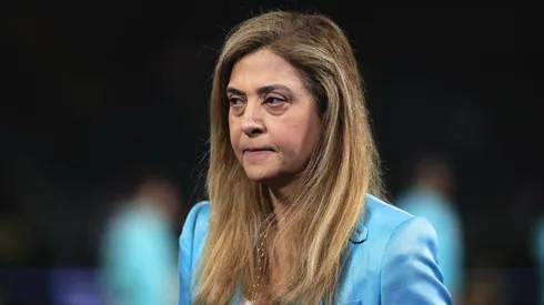 Leila Pereira presidente do Palmeiras durante partida contra o Novorizontino. Foto: Ettore Chiereguini/AGIF