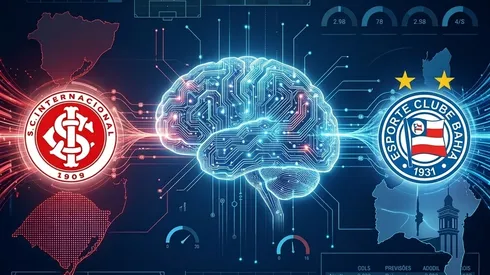 Internacional x Bahia. Foto: Gerada por IA/Gemini