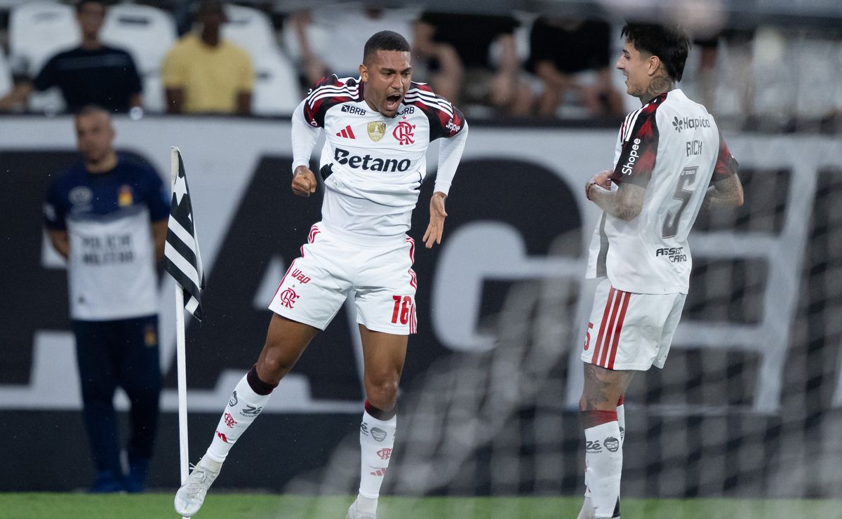 Samuel Lino abre placar para o Flamengo diante do Botafogo e justifica escolha de Leonardo Jardim