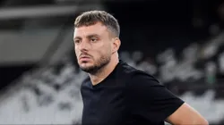 Martin Anselmi tecnico do Botafogo durante partida contra o Flamengo. Foto: Thiago Ribeiro/AGIF