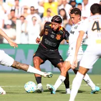 Defesa do Santos comete erro no gol do Corinthians