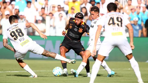 Momento do gol do Corinthians