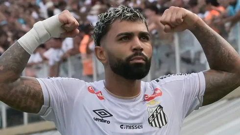 Gabigol deixou a sua marca diante do rival Corinthians
