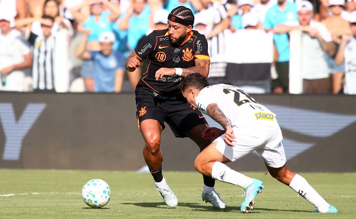 Corinthians sai na frente, mas Santos reage e clássico termina empatado no Campeonato Brasileiro