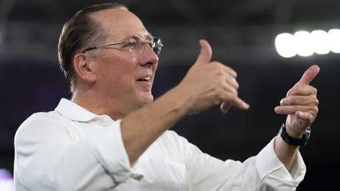 John Textor dono da saf do Botafogo durante partida contra o Cruzeiro no estadio Engenhao pelo campeonato Brasileiro A 2026. Foto: Jorge Rodrigues/AGIF