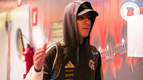 Erick Pulgar jogador do Flamengo chegando no Maracanã