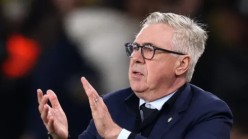 Ancelotti durante amistoso da Seleção Brasileira.