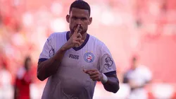 William José (Bahia) celebrando seu gol contra o Internacional, no dia 15.03.2026. Foto: Maxi Franzoi/AGIF
