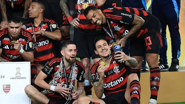 Jogadores do Flamengo. Foto: Buda Mendes/Getty Images