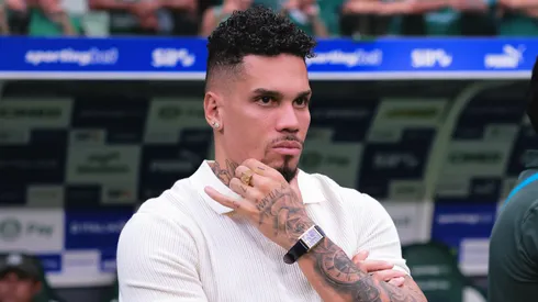 Paulinho jogador do Palmeiras antes de partida contra o Mirassol no estadio Arena Allianz Parque pelo campeonato Brasileiro A 2026.