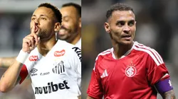 Neymar e Alan Patrick são os destaques de Santos e Inter - Fotos: Mauricio De Souza/AGIF e Gilson Lobo/AGIF
