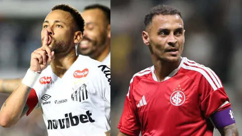 Neymar e Alan Patrick são os destaques de Santos e Inter - Fotos: Mauricio De Souza/AGIF e Gilson Lobo/AGIF