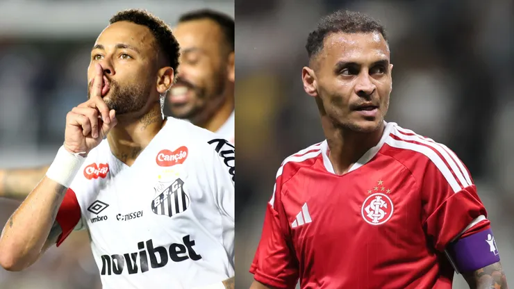 Neymar e Alan Patrick são os destaques de Santos e Inter - Fotos: Mauricio De Souza/AGIF e Gilson Lobo/AGIF