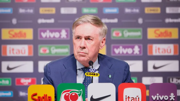Carlo Ancelotti durante a convocação para os amistosos contra França e Croácia. Foto: Rafael Ribeiro/CBF