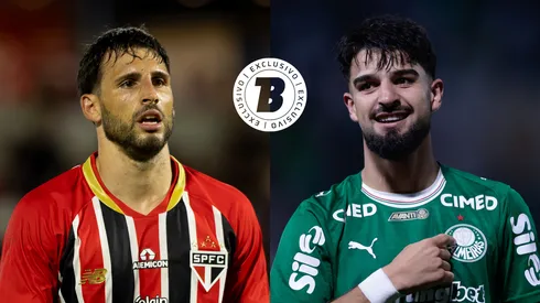 Calleri x Flaco López. Foto: Joisel Amaral/AGIF - Marcello Zambrana/AGIF