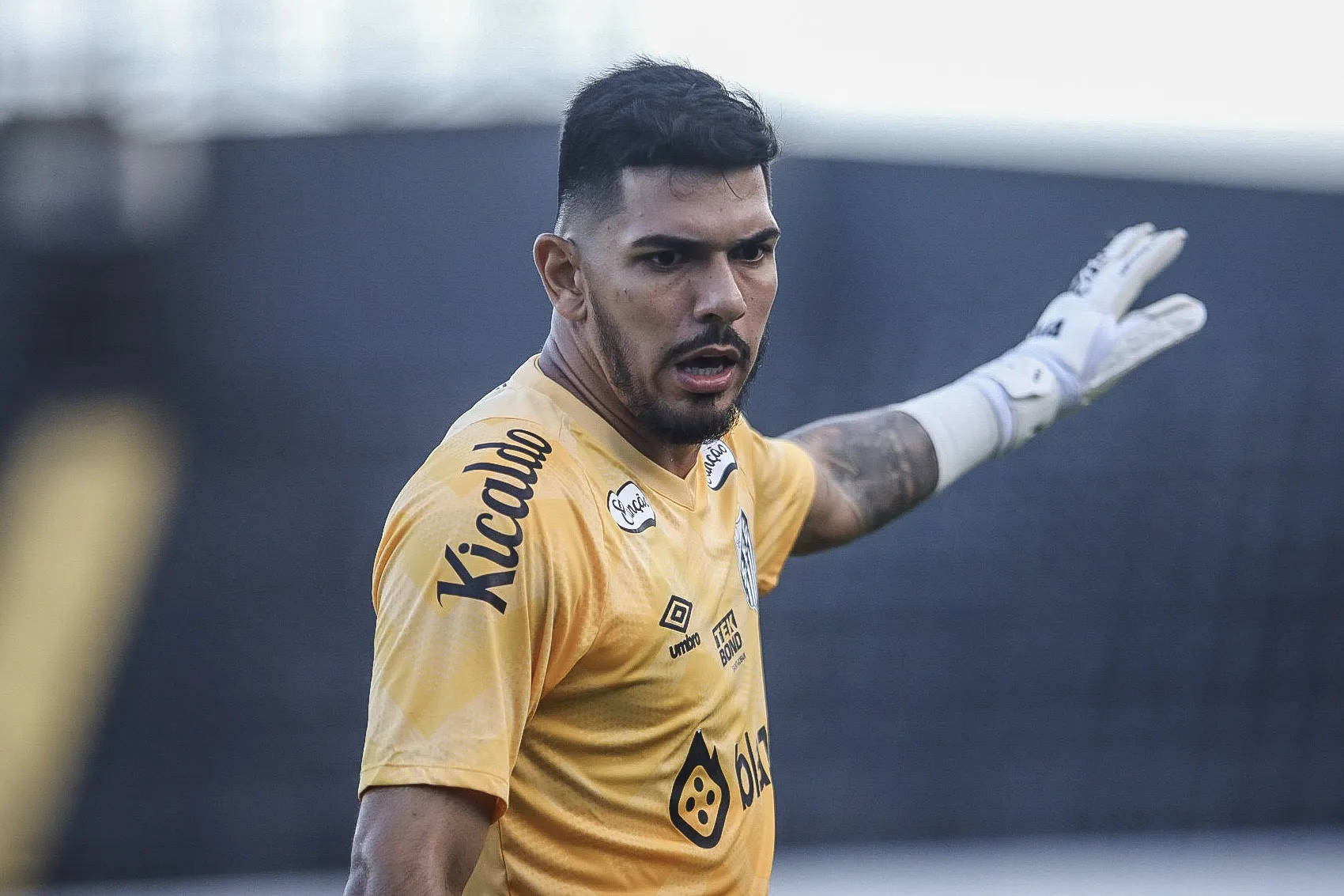 João Paulo em jogo pelo Peixe, em 2024. Foto: Reinaldo Campos/AGIF